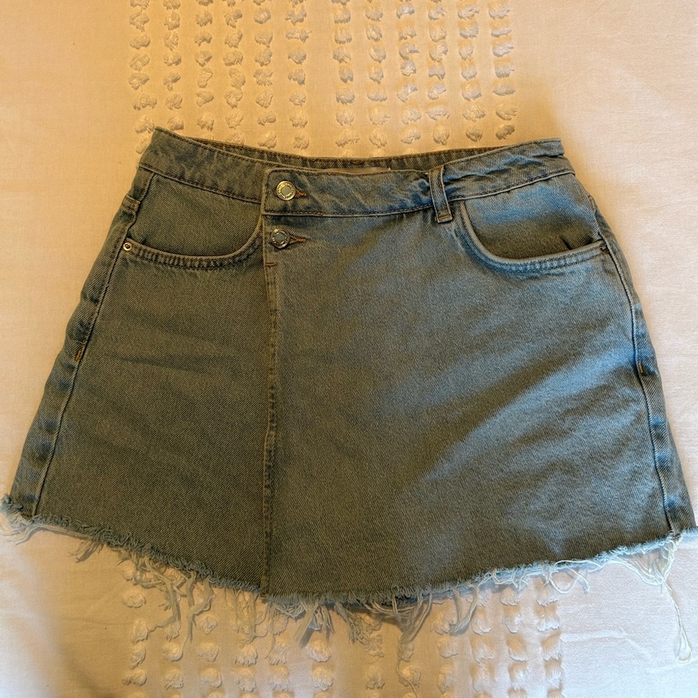 Zara Sky Blue Denim SKORT